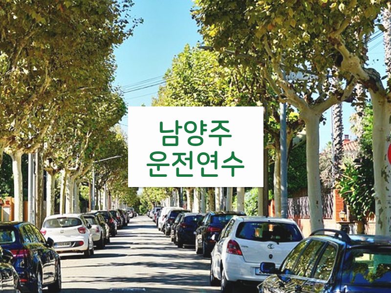남양주운전연수 후기
