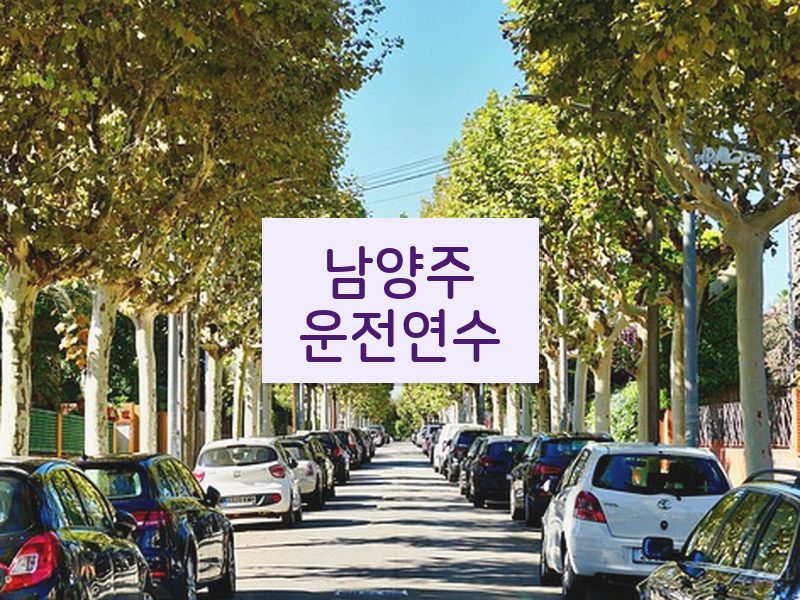 남양주운전연수 후기