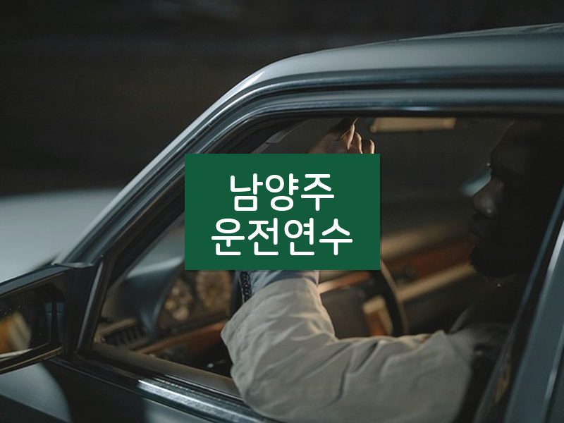 남양주운전연수 후기