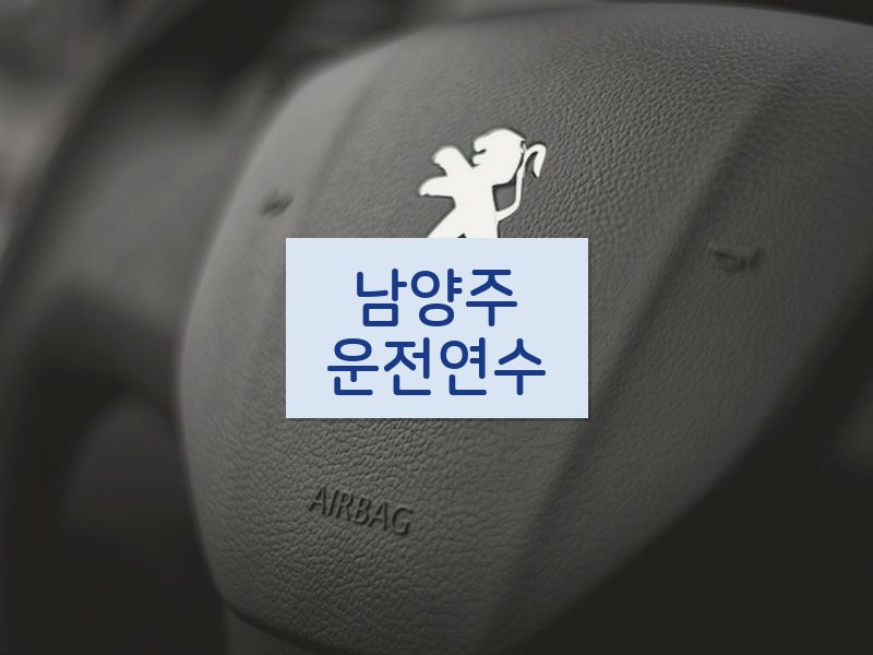 남양주운전연수 후기