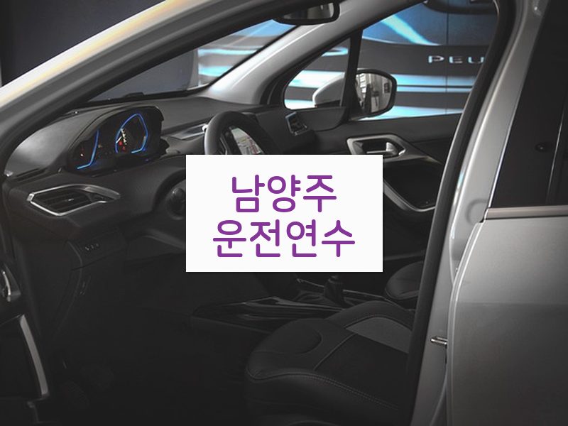 남양주운전연수 후기