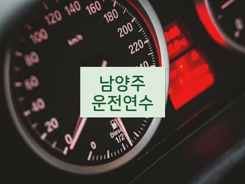남양주운전연수 후기