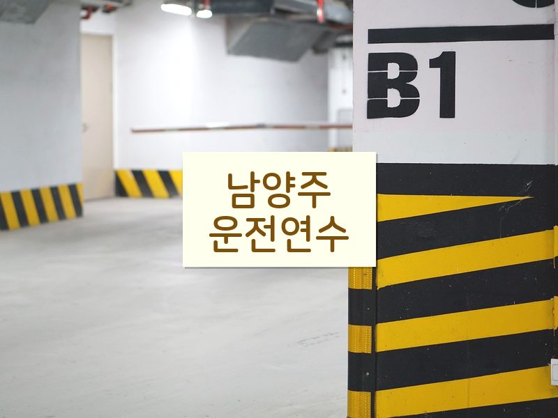 남양주운전연수 후기