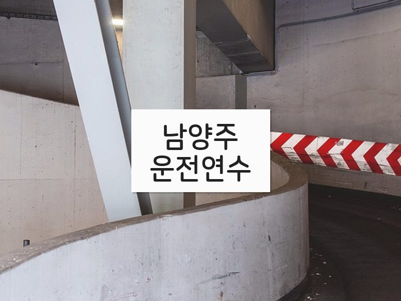 남양주운전연수 후기