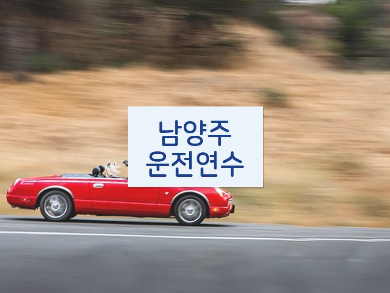 남양주운전연수 후기
