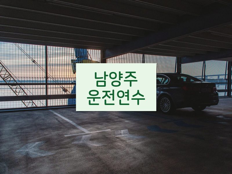 남양주운전연수 후기