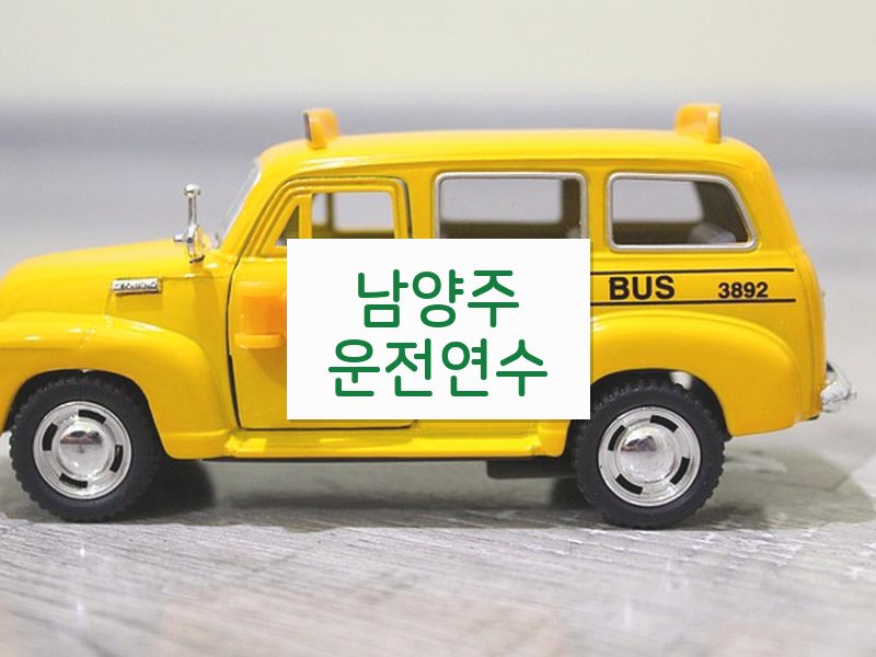 남양주운전연수 후기